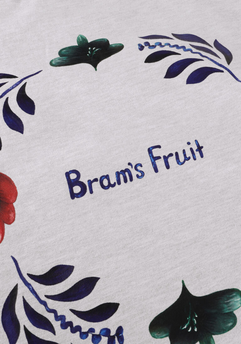 grijze bram's fruit sweater flora crewneck