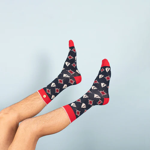 Chaussettes Charles & Vanessa bleu marine