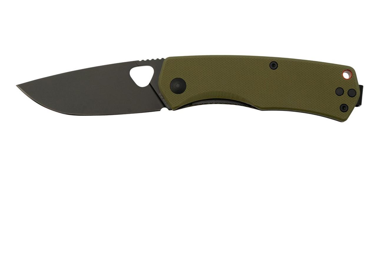 The James Brand The Folsom, OD Green G10   Orange   Black, KN112194-00, zakmes