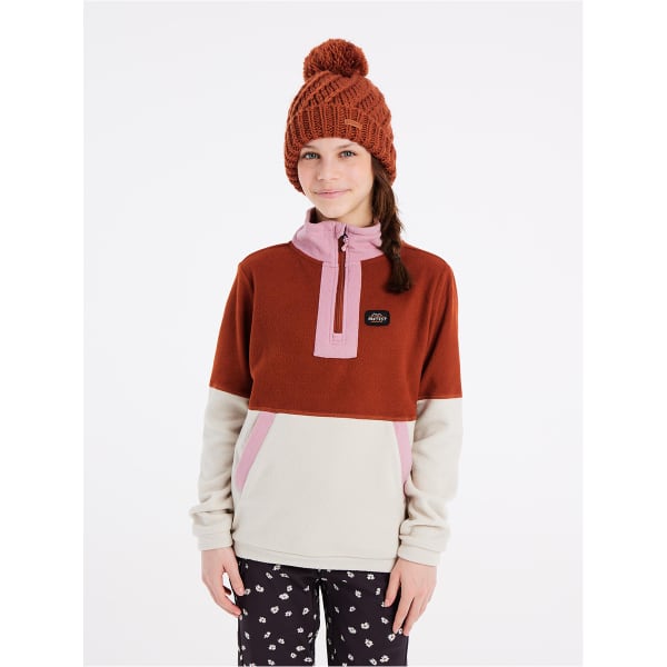 Sweat polaire PROTEST PRTFERN JR 1/4 ZIP TOP ULURU RUST