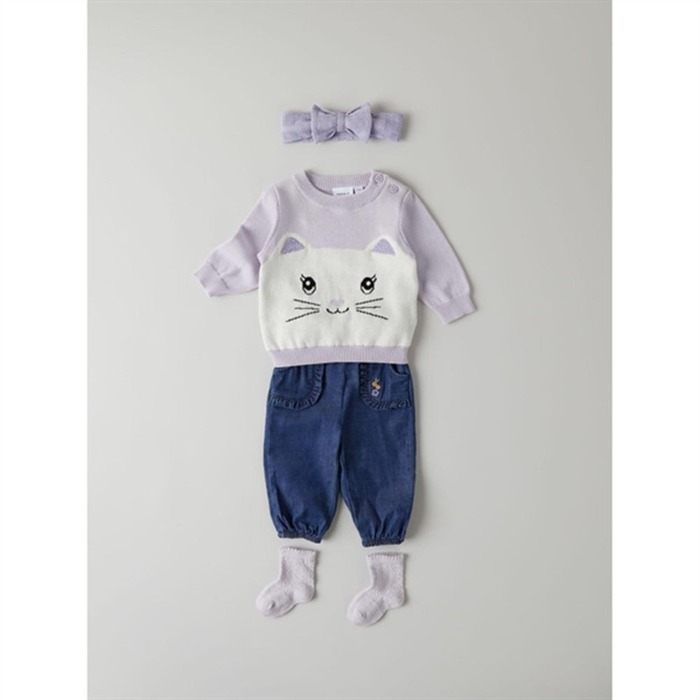 Køb Name it Orchid Petal Dasally Strik Bluse