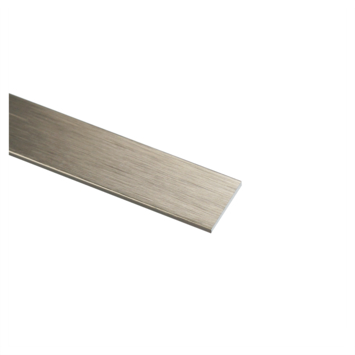 Plat profiel aluminium titanium 20x2x1000 mm