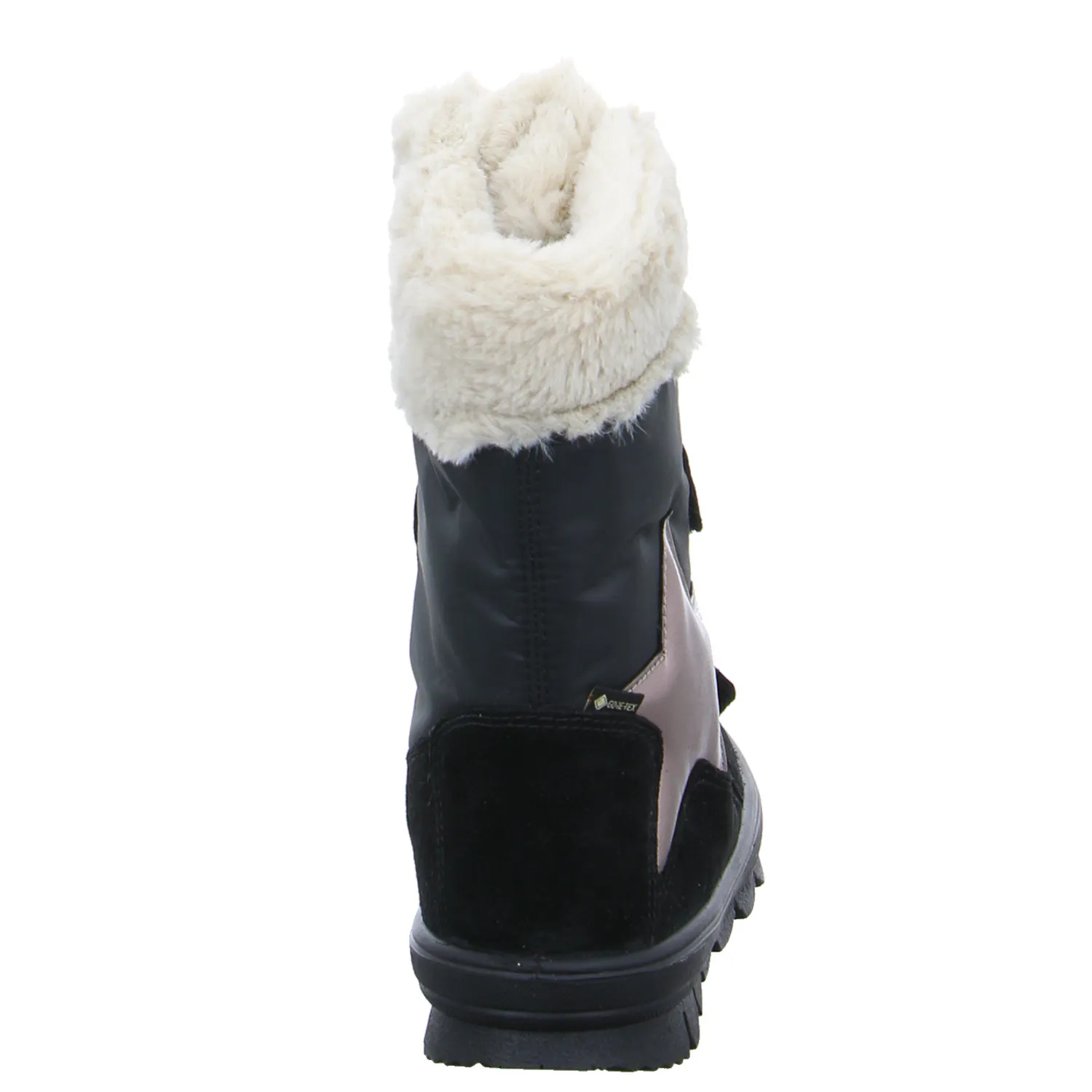 SUPERFIT Mädchen-Snowboot Membrane Schwarz Textil  Mädchen Winterstiefel