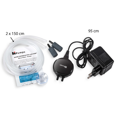 Hi Pumps Nano Piezo Luftpumpe Zweikanal s 2x13l/h