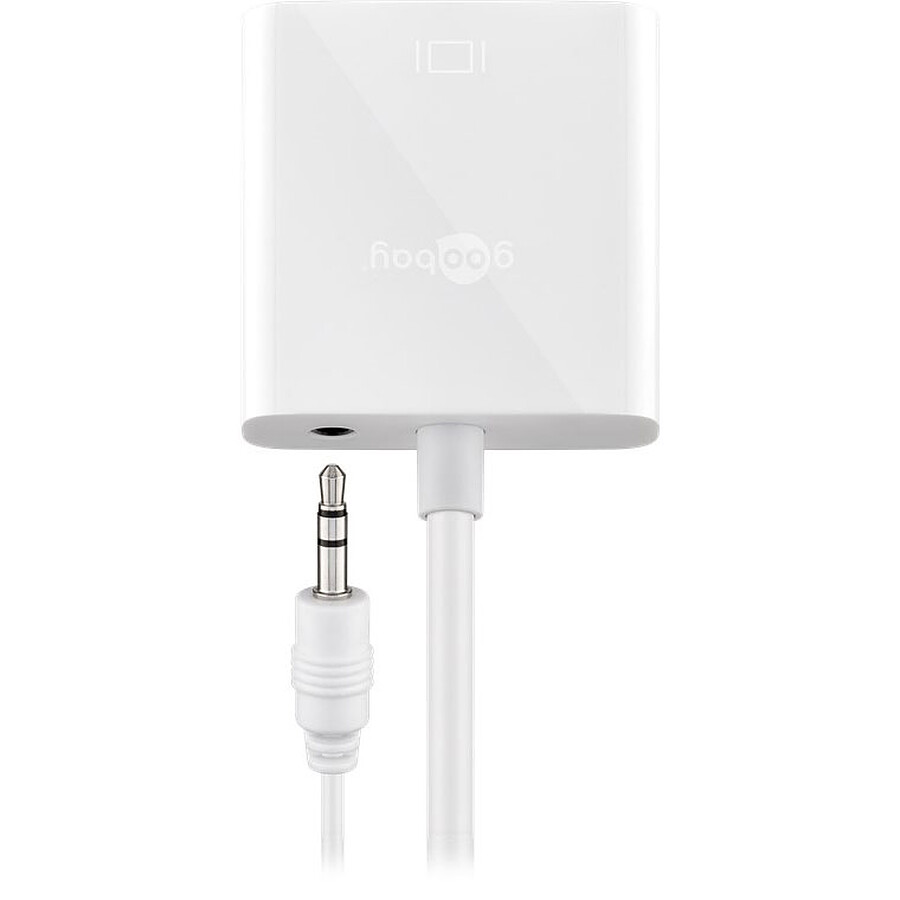 Goobay adaptateur HDMI mâle / VGA femelle + Jack 3.5 mm - Blanc