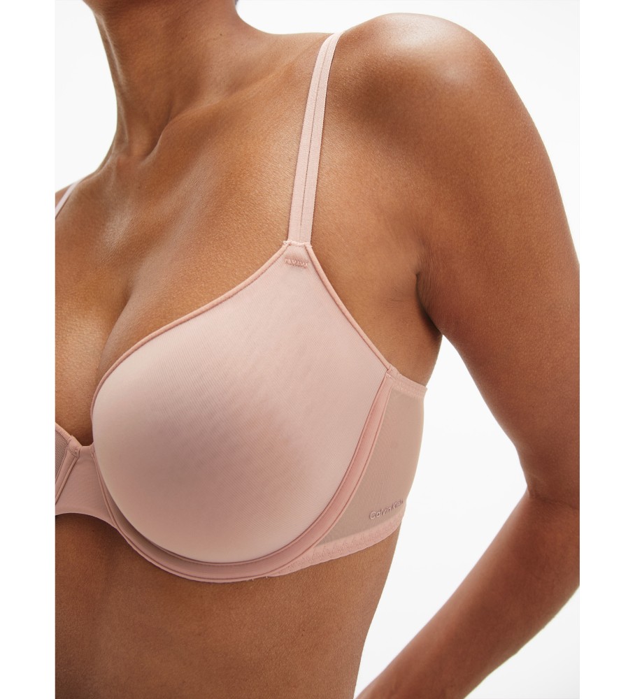 Sutiã invisível Calvin Klein Sheer Marquisette nude