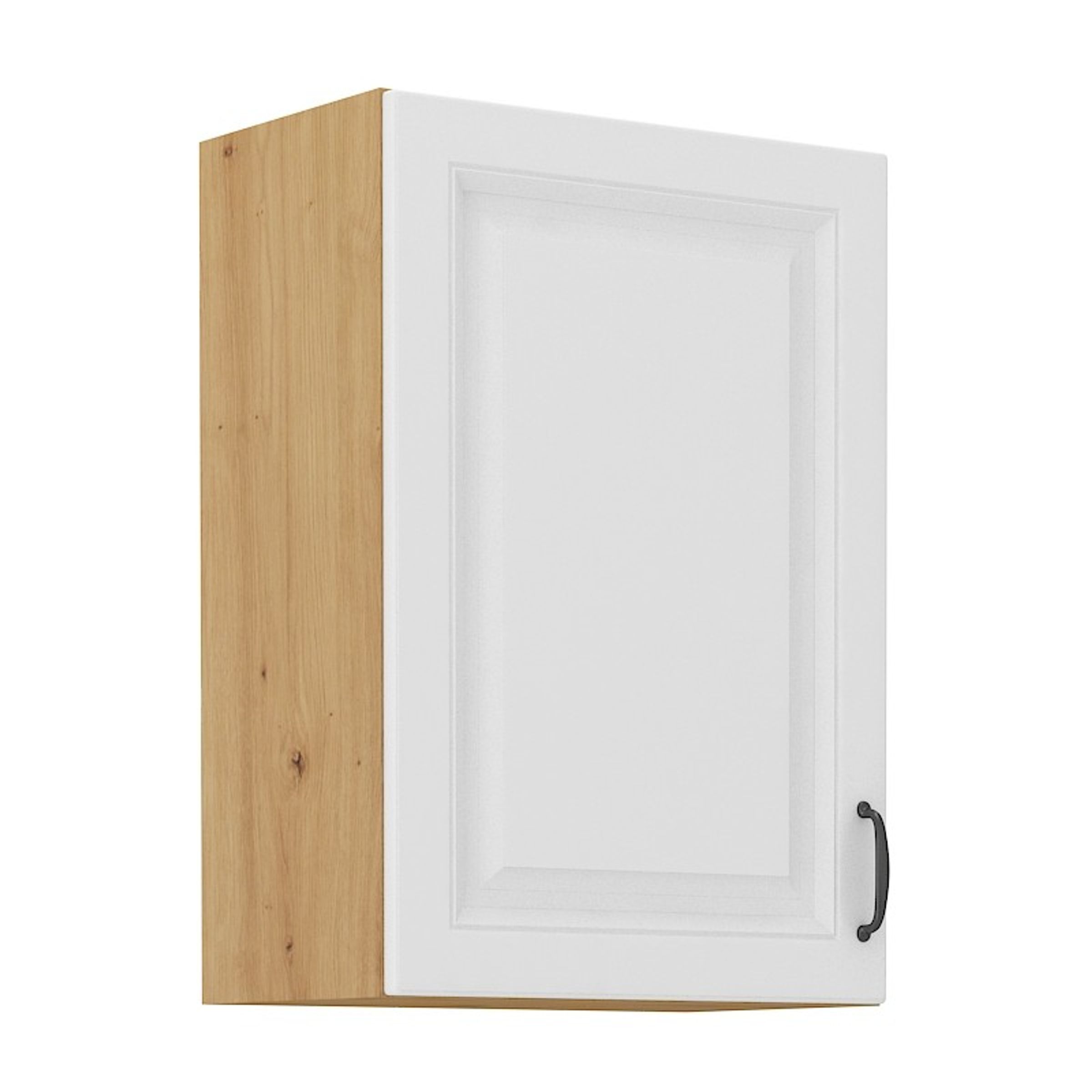Hängeschrank 50 cm Stilo Weiss + Eiche Artisan Küchenzeile Küchenblock Küche