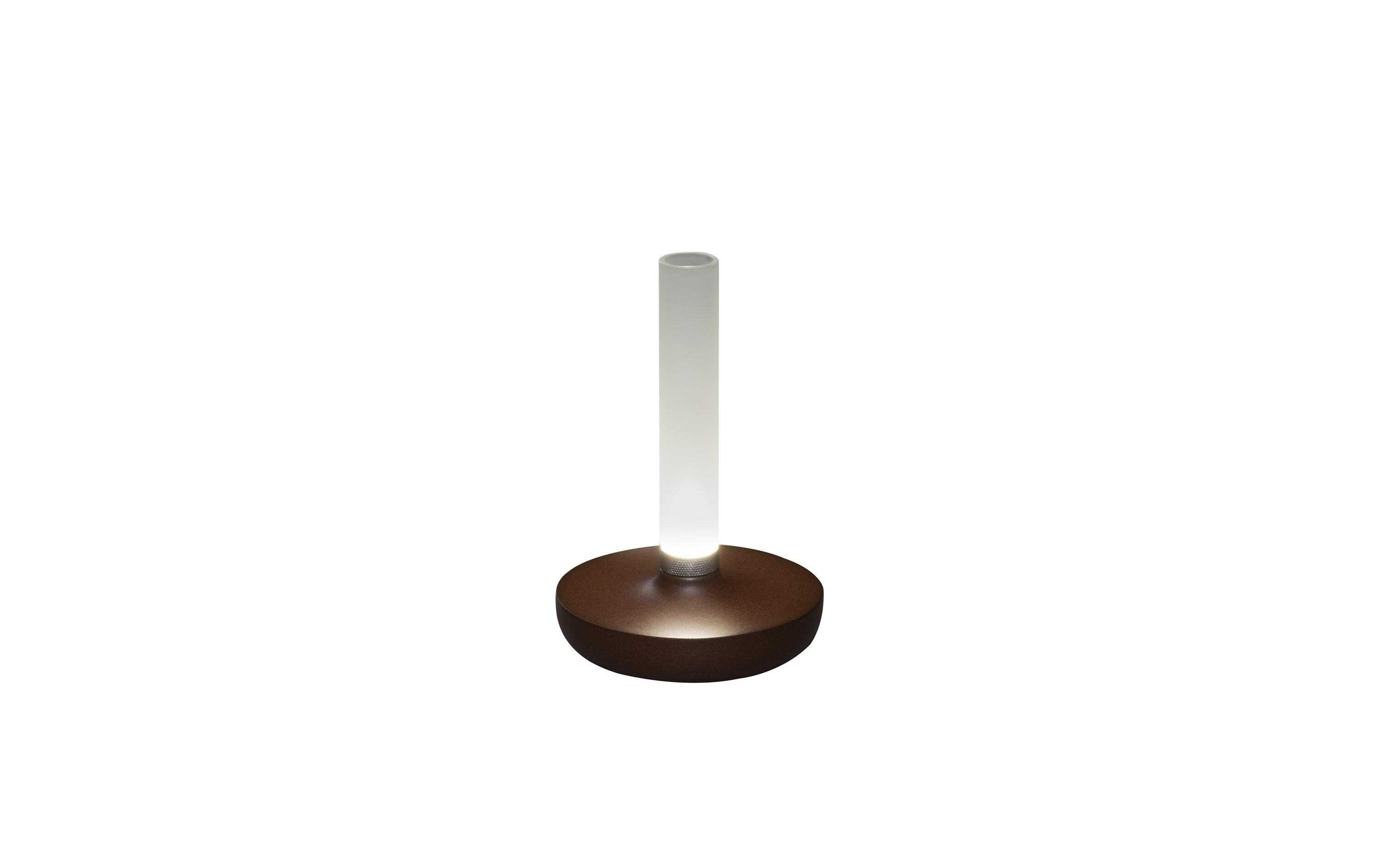 Akku-Tischleuchte USB Biarritz, 1800/ 3000/ 4000 K, Rost<br>Outdoor-Leuchte