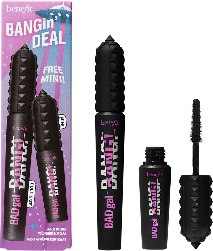 Benefit Cosmetics BANGin' Deal volumizing mascara kit - full-size & mini BadGal Bang! Ma