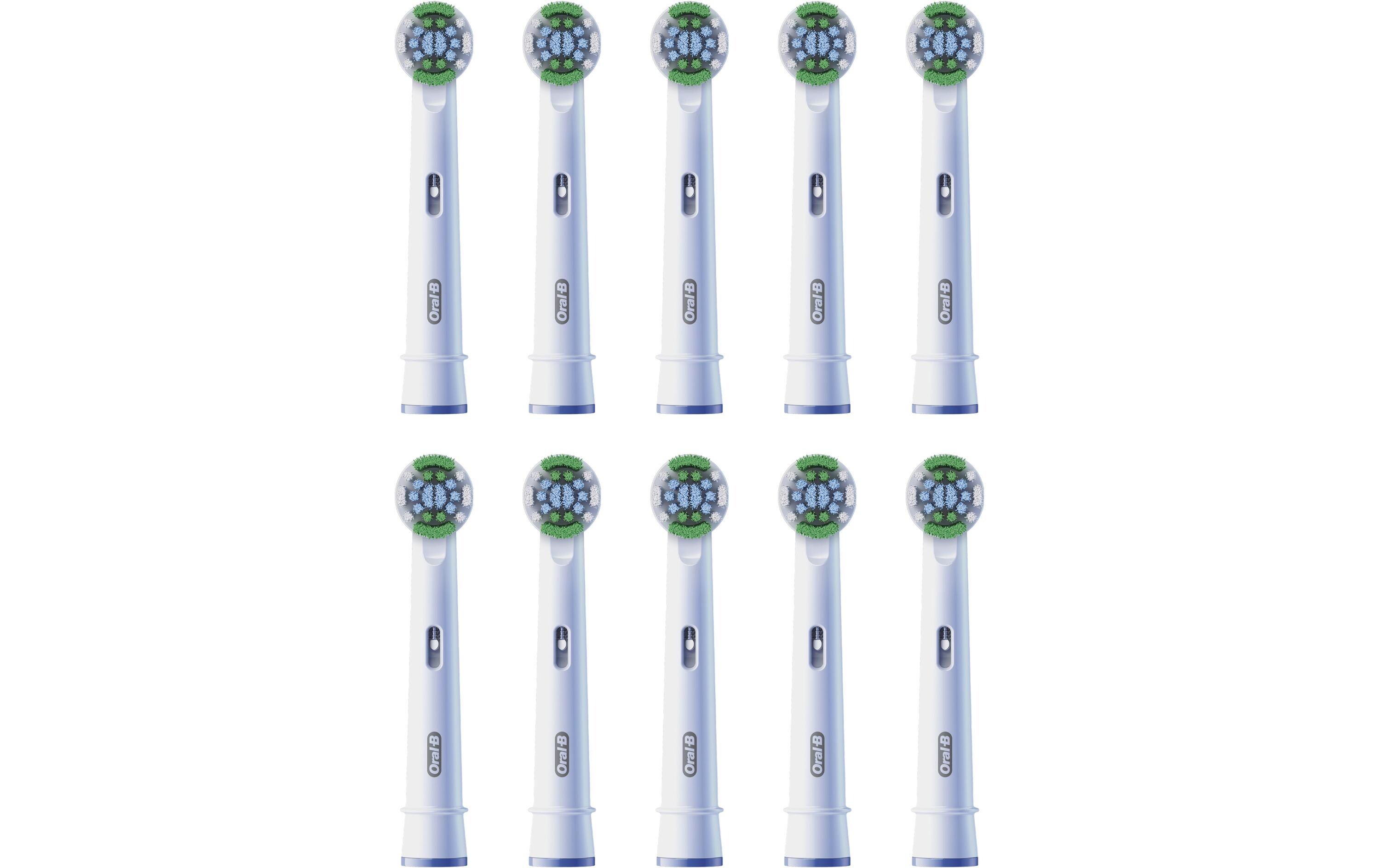 Zahnbürstenkopf Precision Clean 10 Stück, WeissAufsteckbürsten für elektrische Zahnbürsten