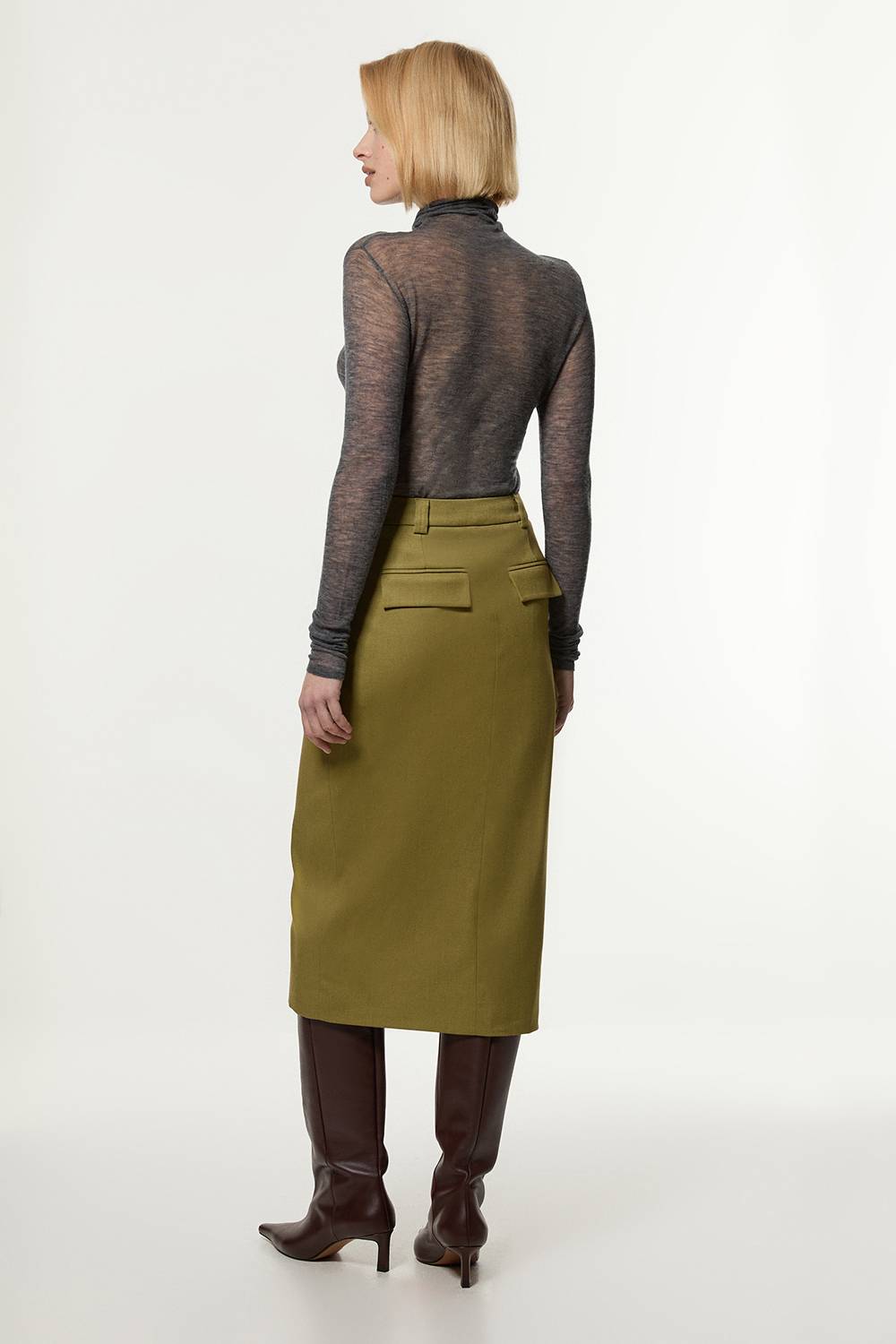 KarenMillen Jupe Crayon Tailleur Structurée Souple Pour Grandes Tailles