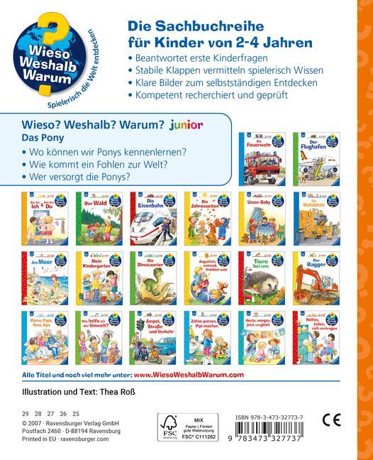 Das Pony / Wieso? Weshalb? Warum? Junior Bd.20