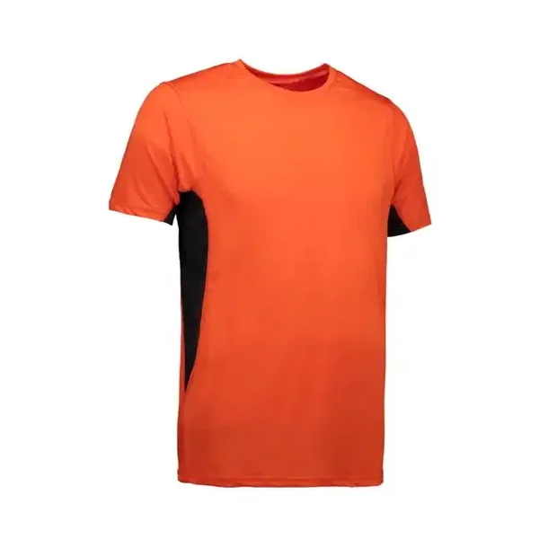 ID 594 Herre sports t-shirt orange/ sort