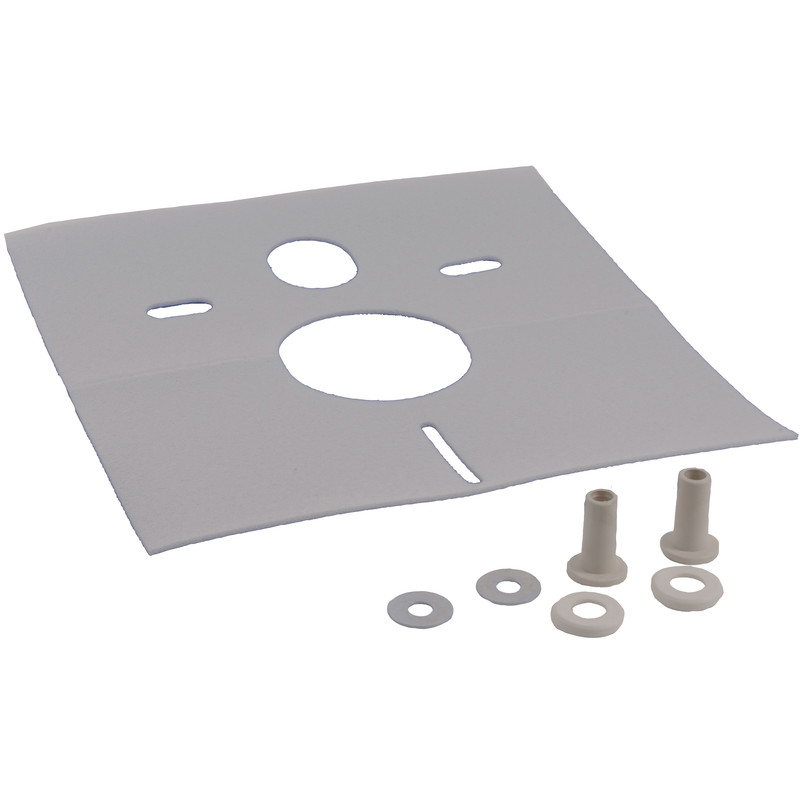 Plieger isolatiemat t.b.v wandcloset/bidet inclusief steunbussen