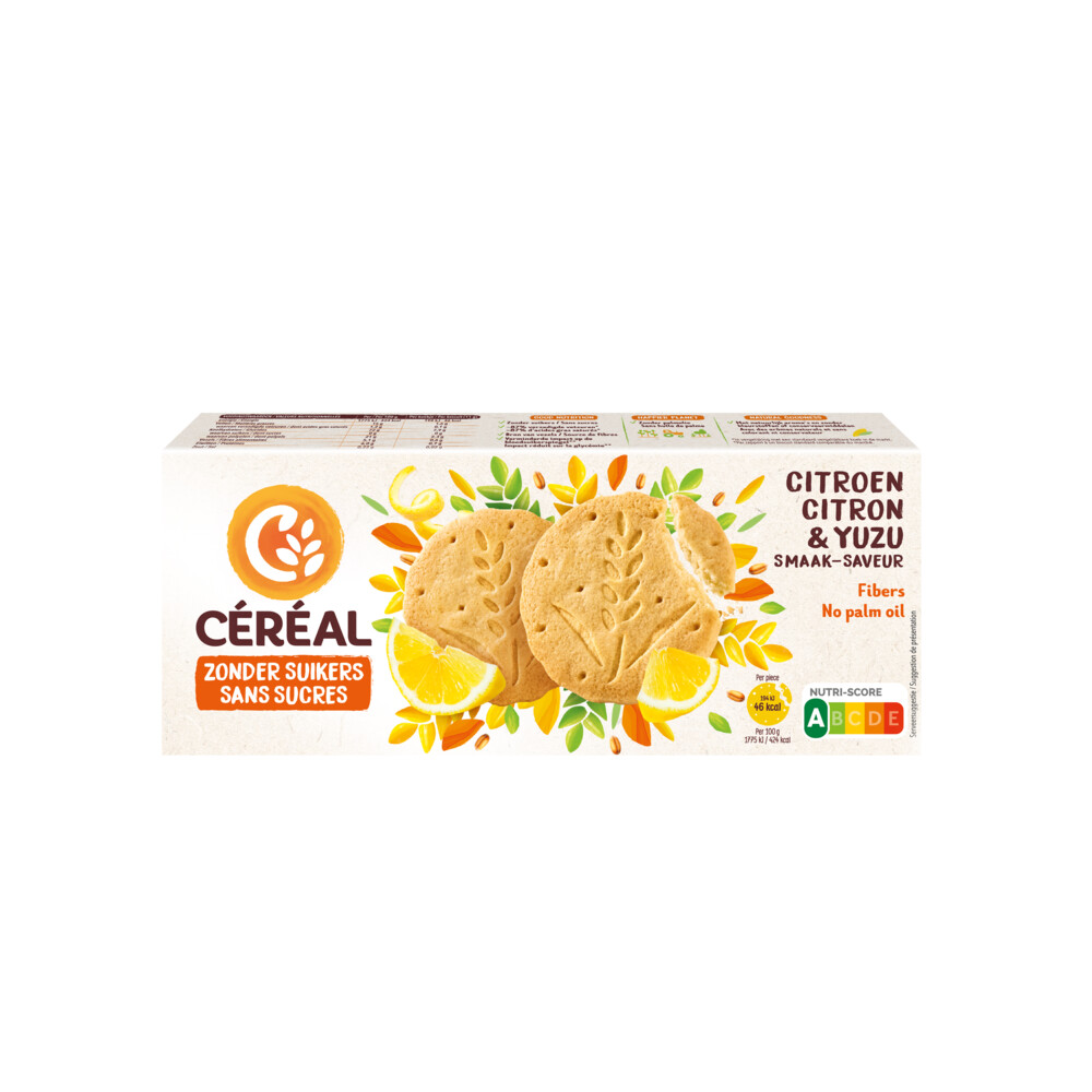 3x Céréal Koekjes Citroen & Yuzu132 gr