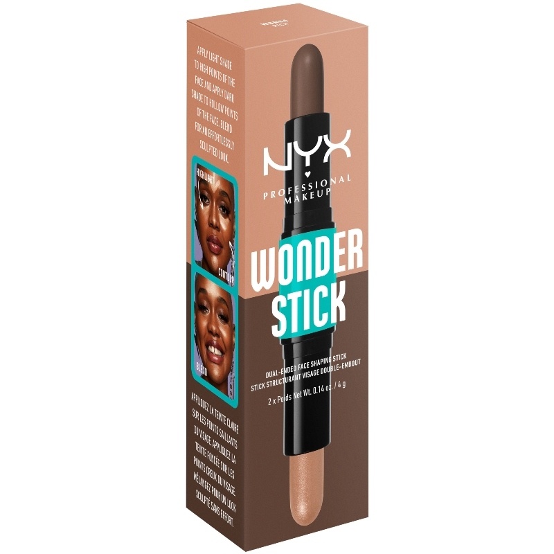 NYX Prof. Makeup Wonder Stick Dual-Ended Face Shaping Stick 34 gr. - 06 Rich