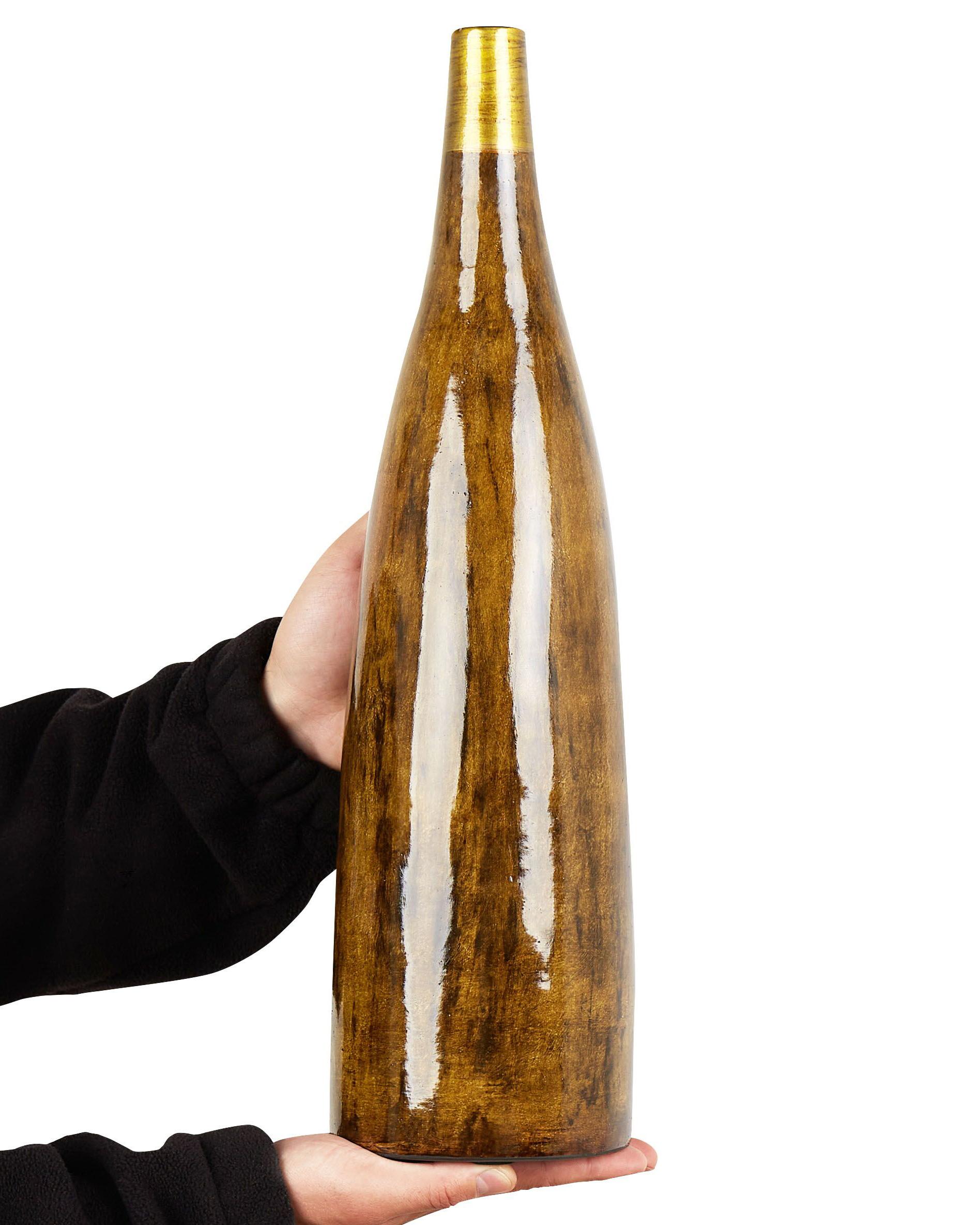 Bloemenvaas BURGOS Keramiek 52 cm Bruin