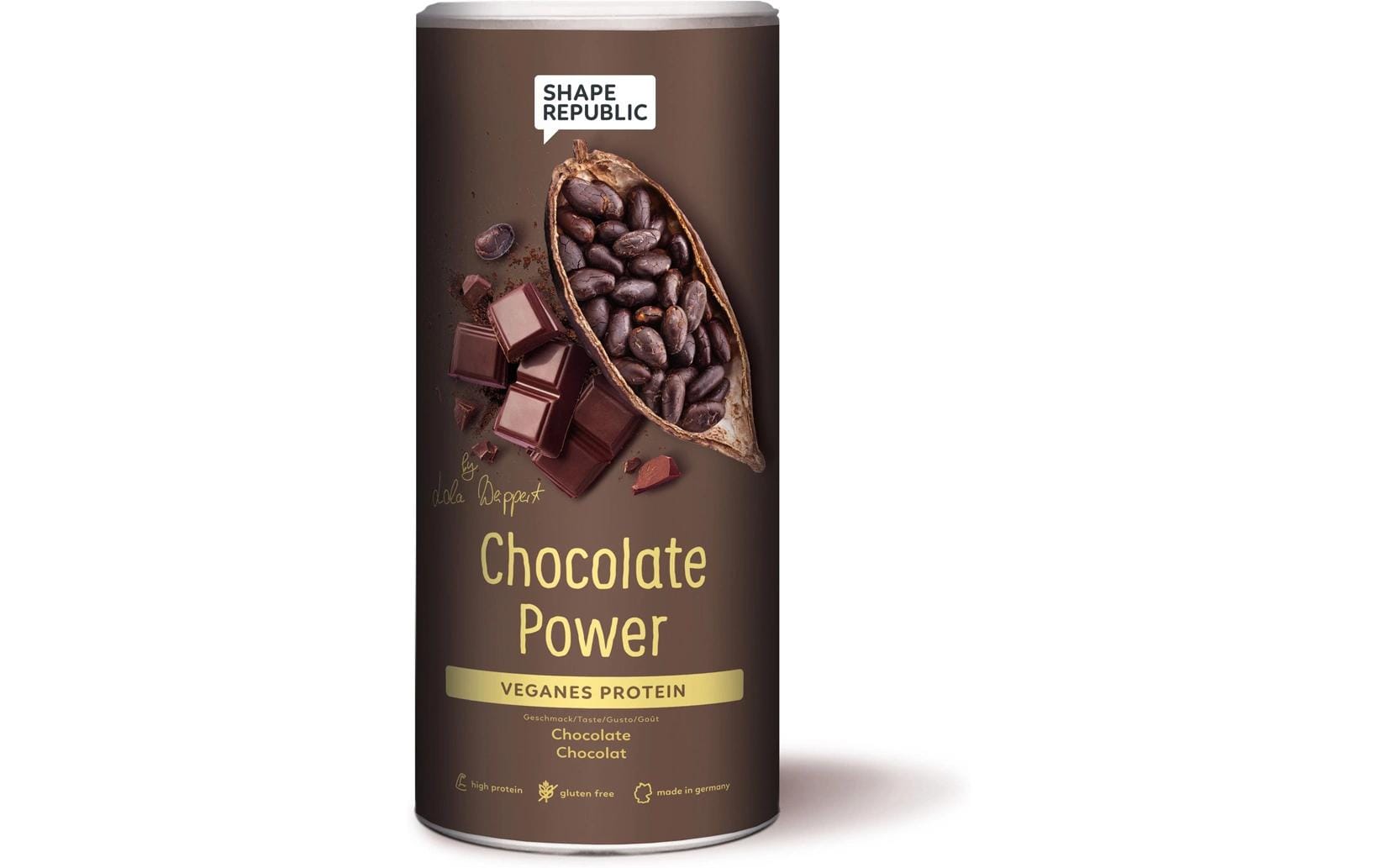 3K Protein vegan Schokolade 420 gVeganes Proteinpulver mit Süssungsmitteln und Schokoladengeschmack