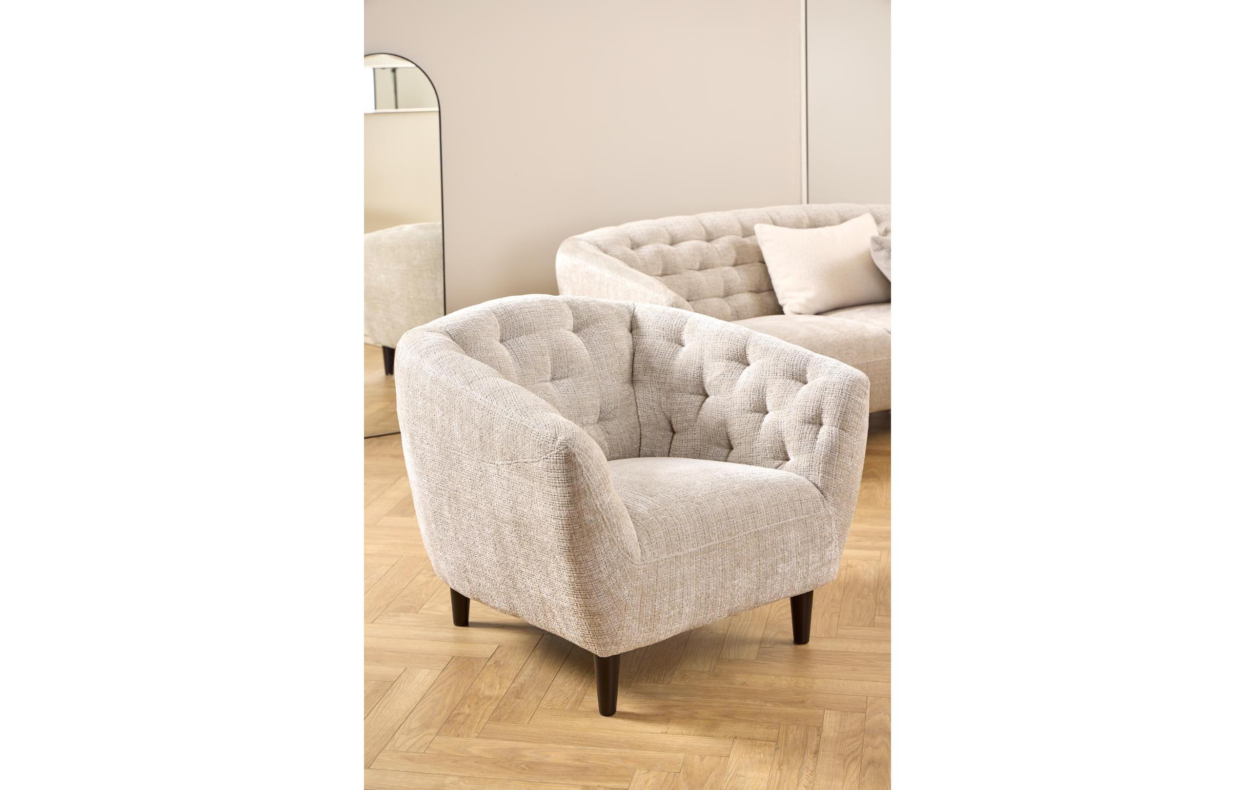 Sessel Ria Beige<br>Gemütlicher Loungesessel