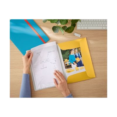 Leitz Cosy Mobile - Porte vues avec élastique - 40 vues - jaune