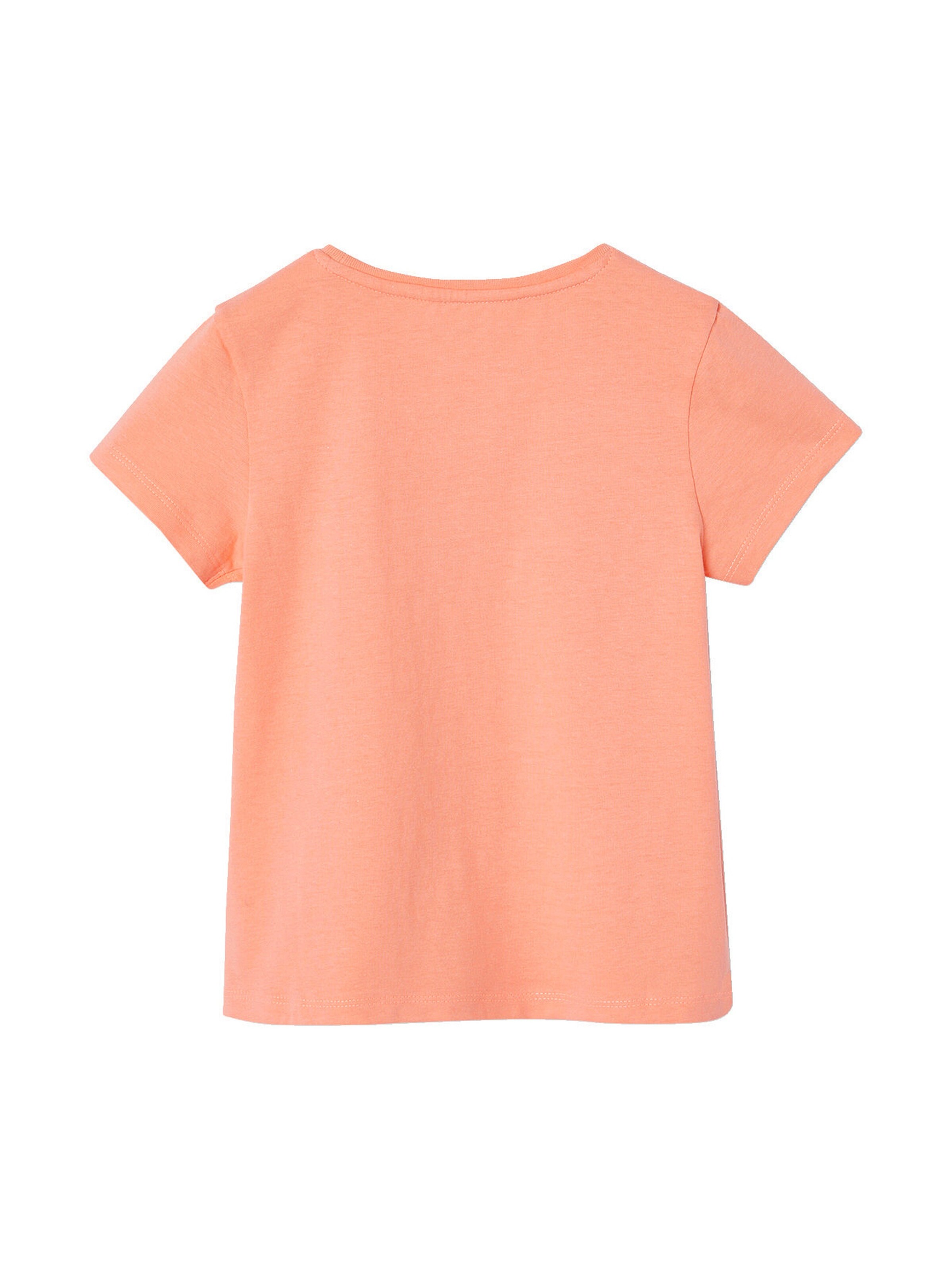 Vertbaudet Mädchen T-Shirt mit Print BASIC koralle