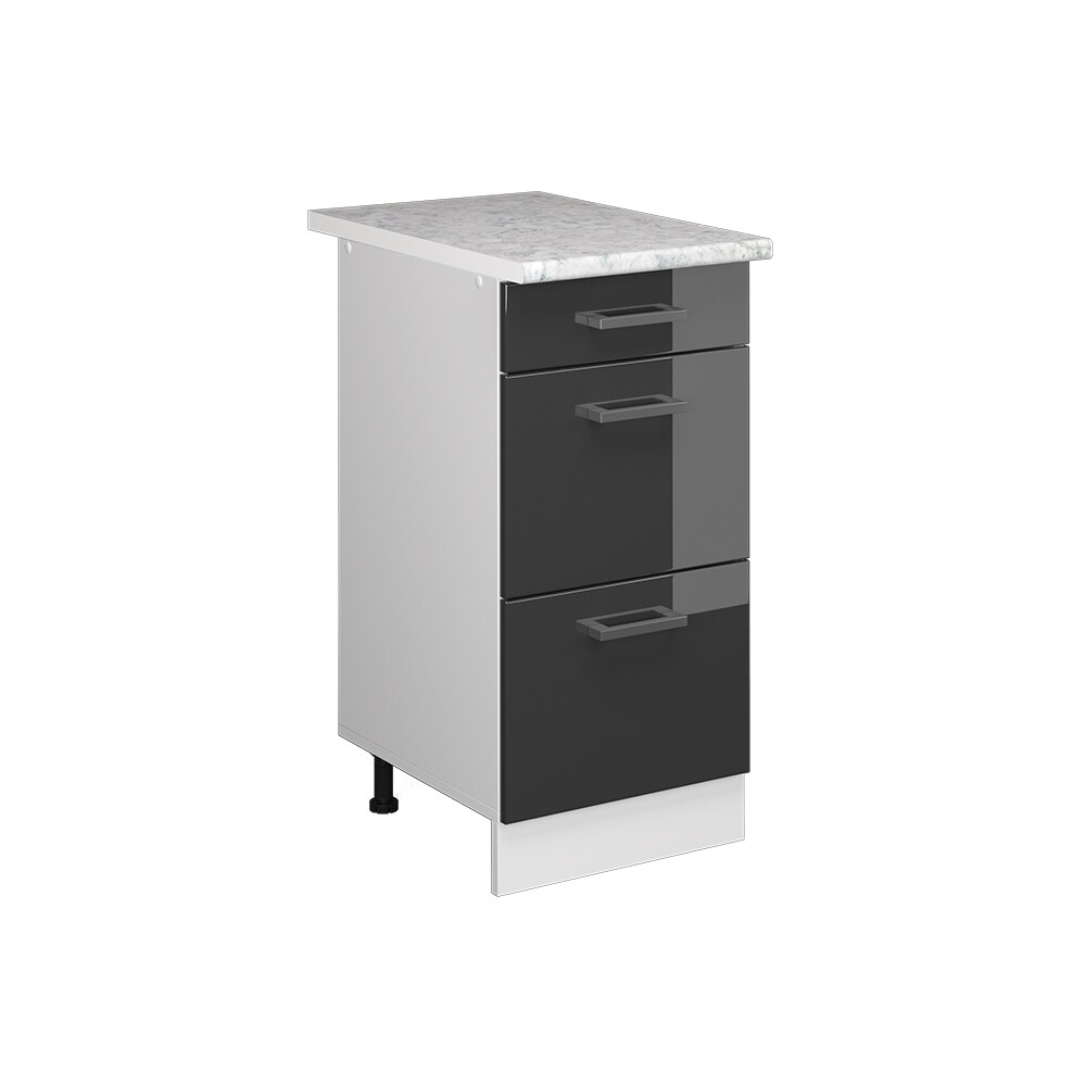 Vicco Schubladenunterschrank Küchenschrank Küchenzeile R-Line 40 cm Weiß Anthrazit Schublade Arbeitsplatte