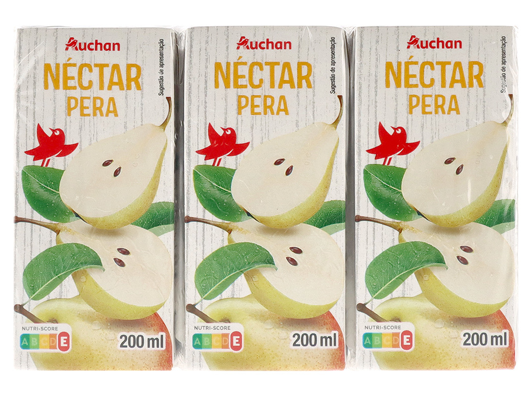 NÉCTAR AUCHAN PÊRA 3X200ML