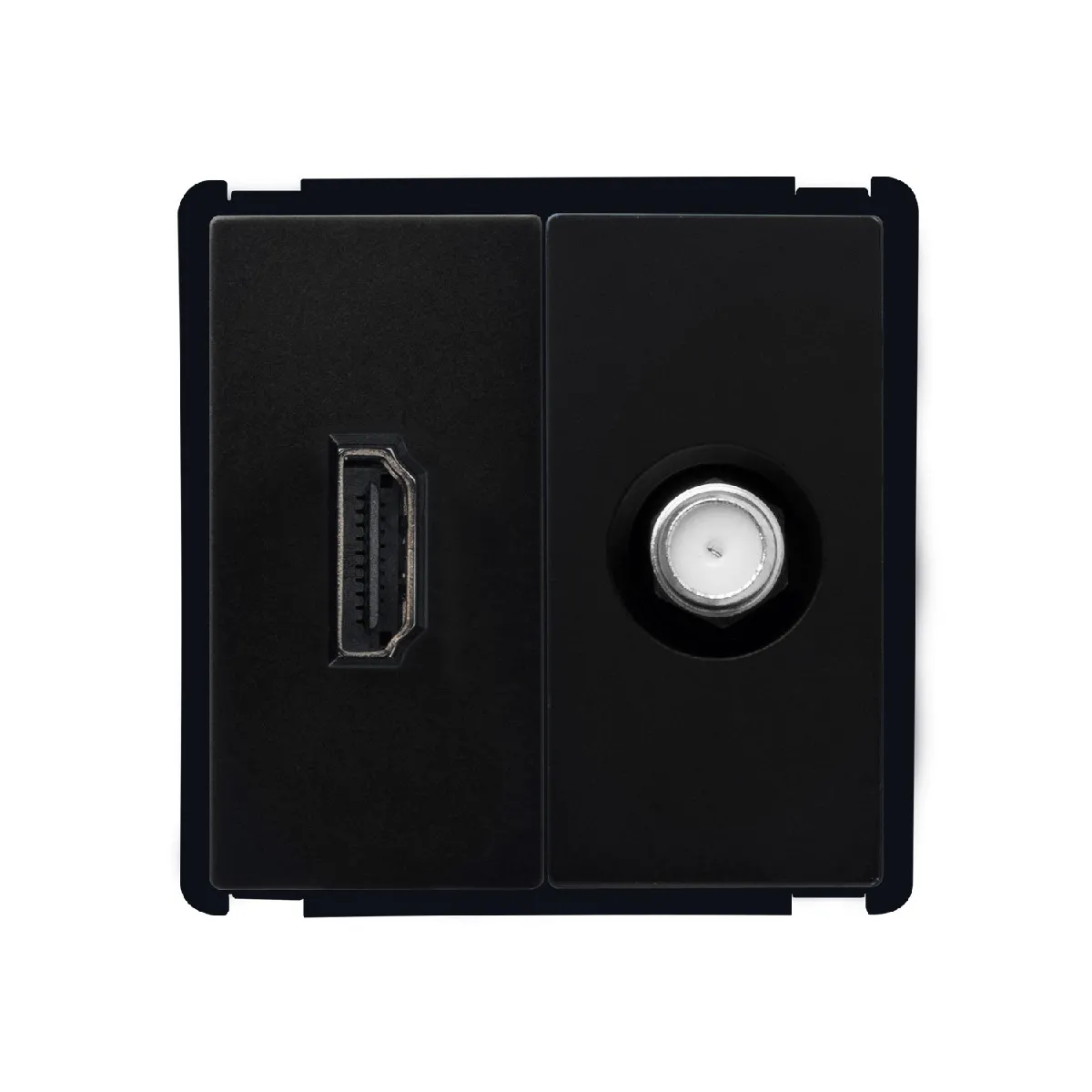 Ledkia Prise HDMI + Satéllite Modern