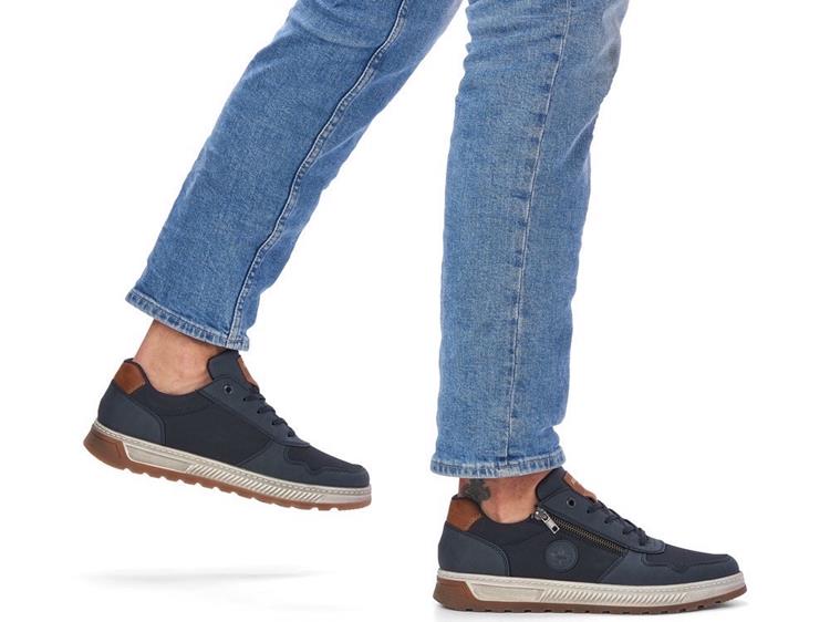 Rieker 37029 denim/pazifik/nuss