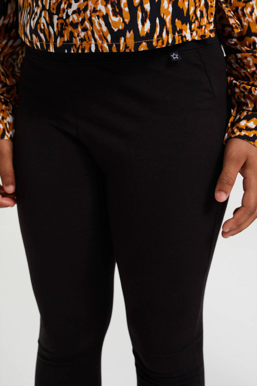 WE Fashion legging - set van 2 zwart