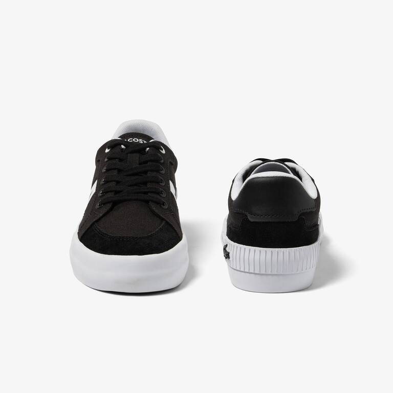 Sneakers L004 junior Lacoste en textile Sneakers - Noir - Lacoste - Enfant