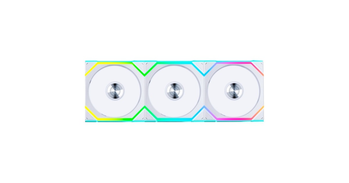 Lian LiUNI FAN SL120 Wireless RGB case fans  (Wit, 3 stuks, 124.5 x 120 x 28 mm, PWM)