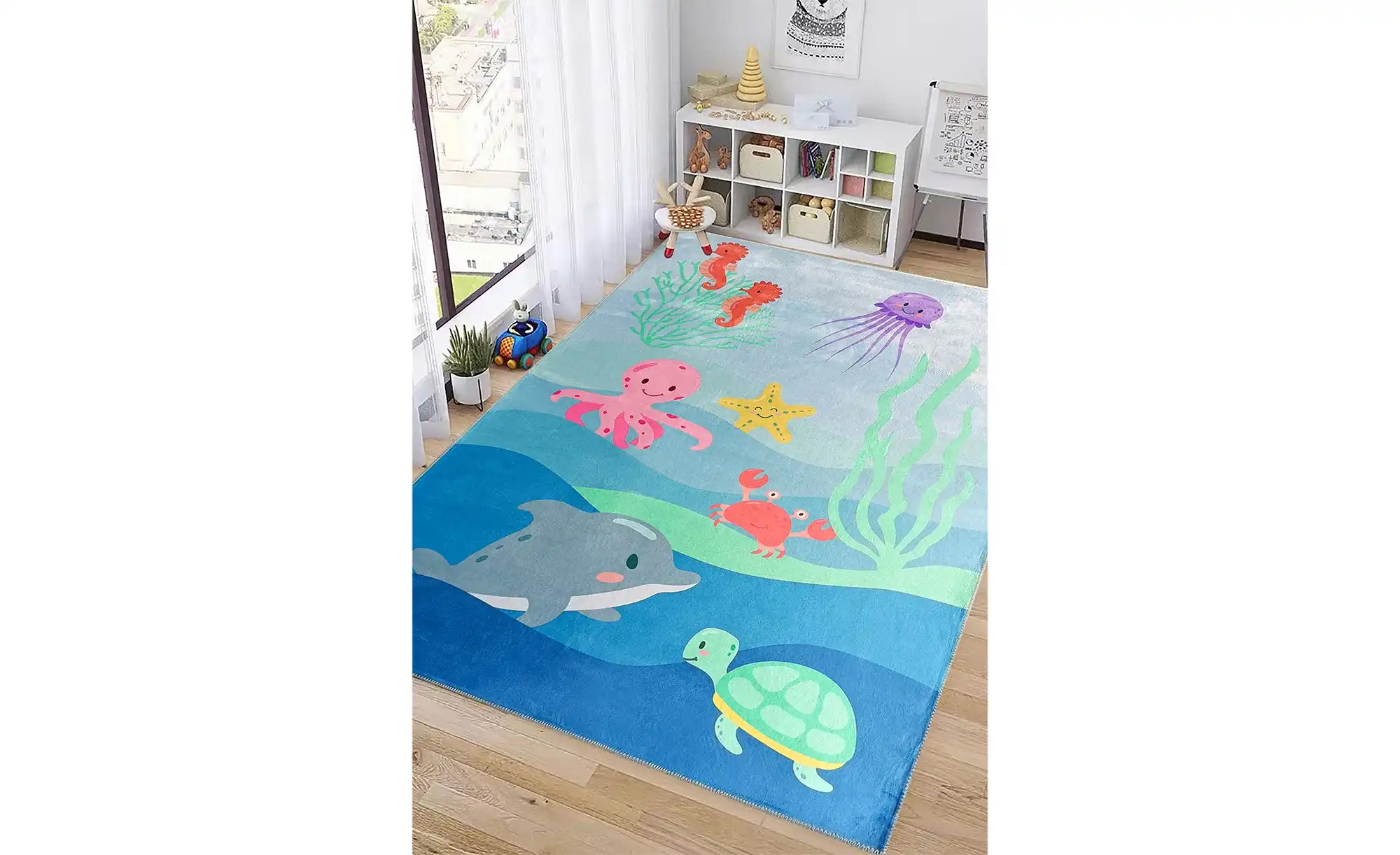 KJUT Kurzflorteppich Meerestiere