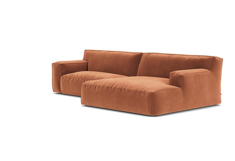 FÉST Clay bank met longchair rechts Alpine 01 natural