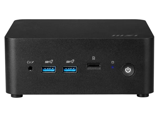 MSI Cubi NUC 13MQG 065BEU - Barebone - mini PC FCBGA1744 Socket - 1 x Core i7 1365U / op til 5.2 GHz - RAM 0 GB - Intel Iris Xe Graphics - IEEE 802.11ax (Wi-Fi 6E), Bluetooth 5.3, Gigabit Ethernet, 2.5 Gigabit Ethernet - sort