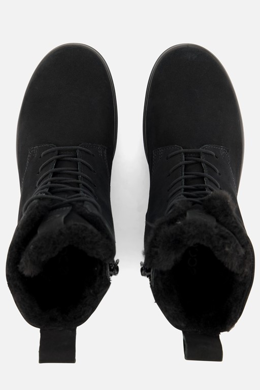 Ecco Soft 7 Tred W Veterboots zwart Nubuck