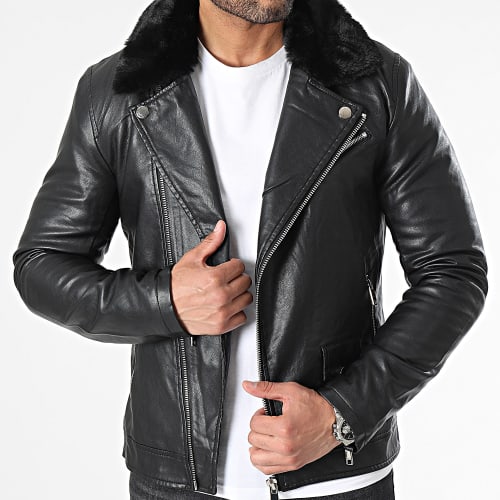 Veste Biker Noir