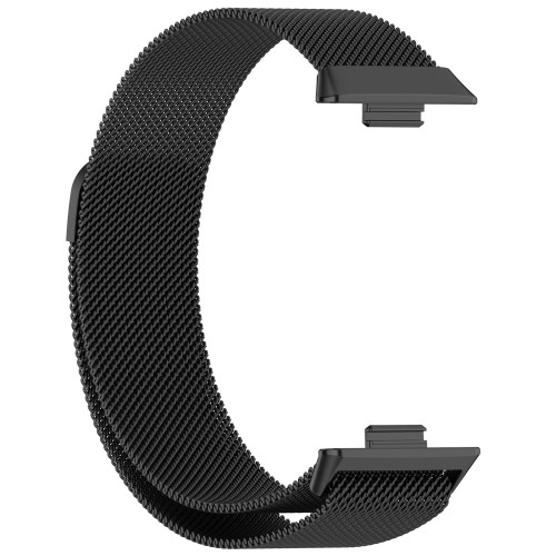 Huawei Watch Fit 3 Edelstahl Milanaise Armband mit Magnetverschluss (Gelenkumfang: 160-240mm) - Schwarz