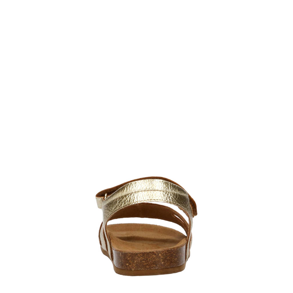 Clic! leren sandalen goud