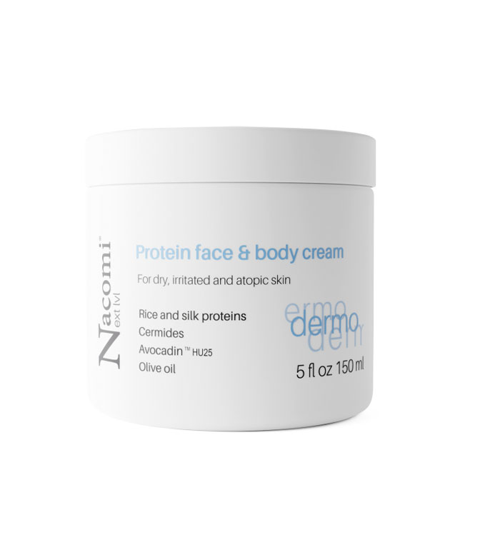 Nacomi - *Dermo* - Creme de rosto e corpo com Proteínas - Pele seca, irritada e atópica