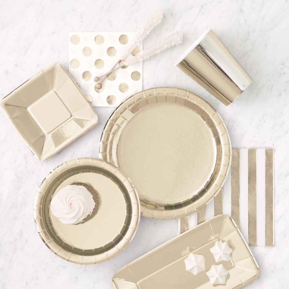 Gouden Servetten Confetti 25cm 16st