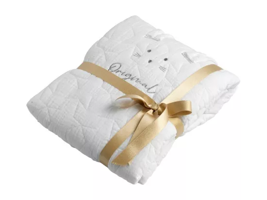 Couvre lit rectangulaire berceau en coton