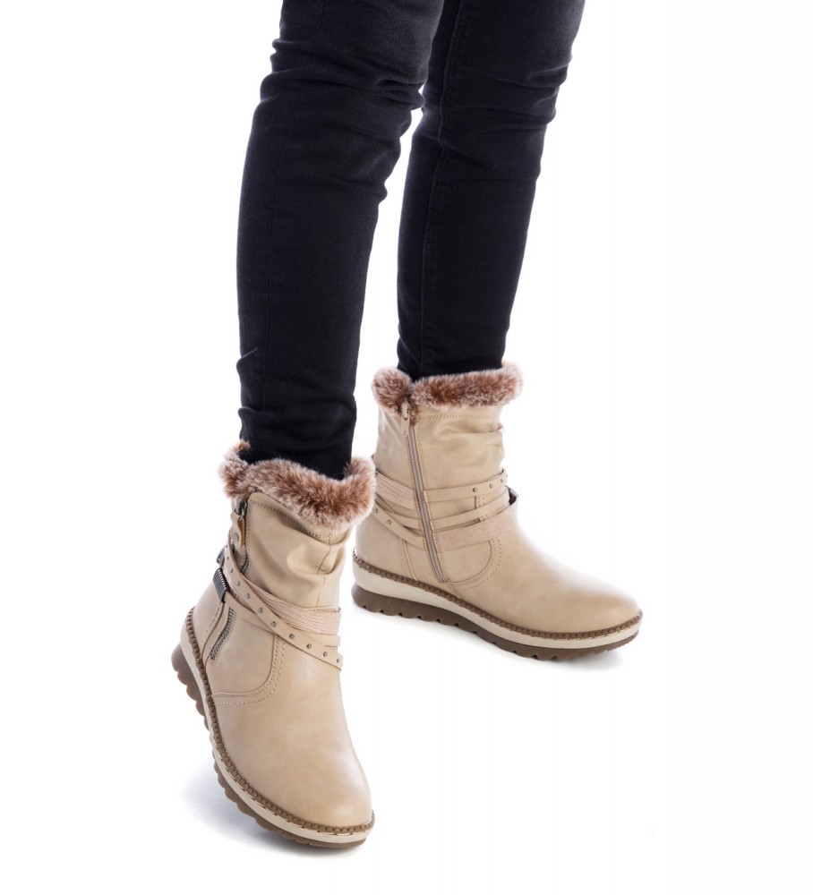 Botas de cano curto Refresh 170416 bege