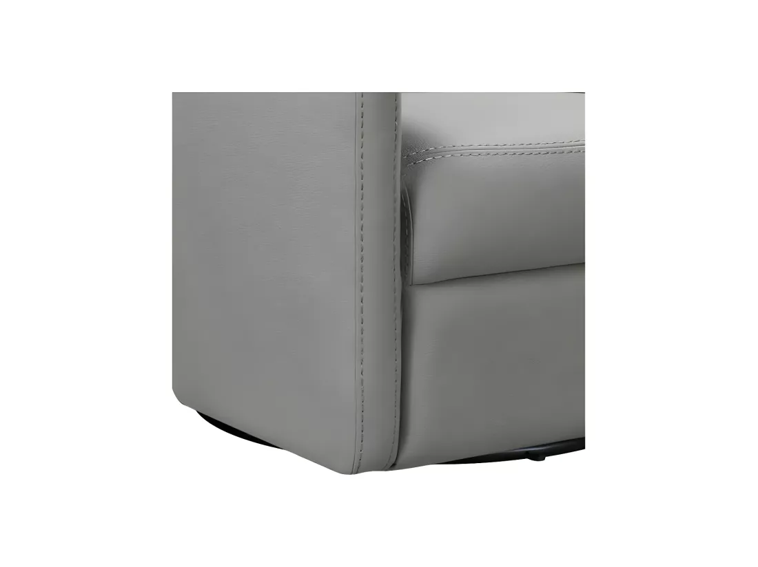 Fauteuil cabriolet pivotant Gris Perle - JACQUES