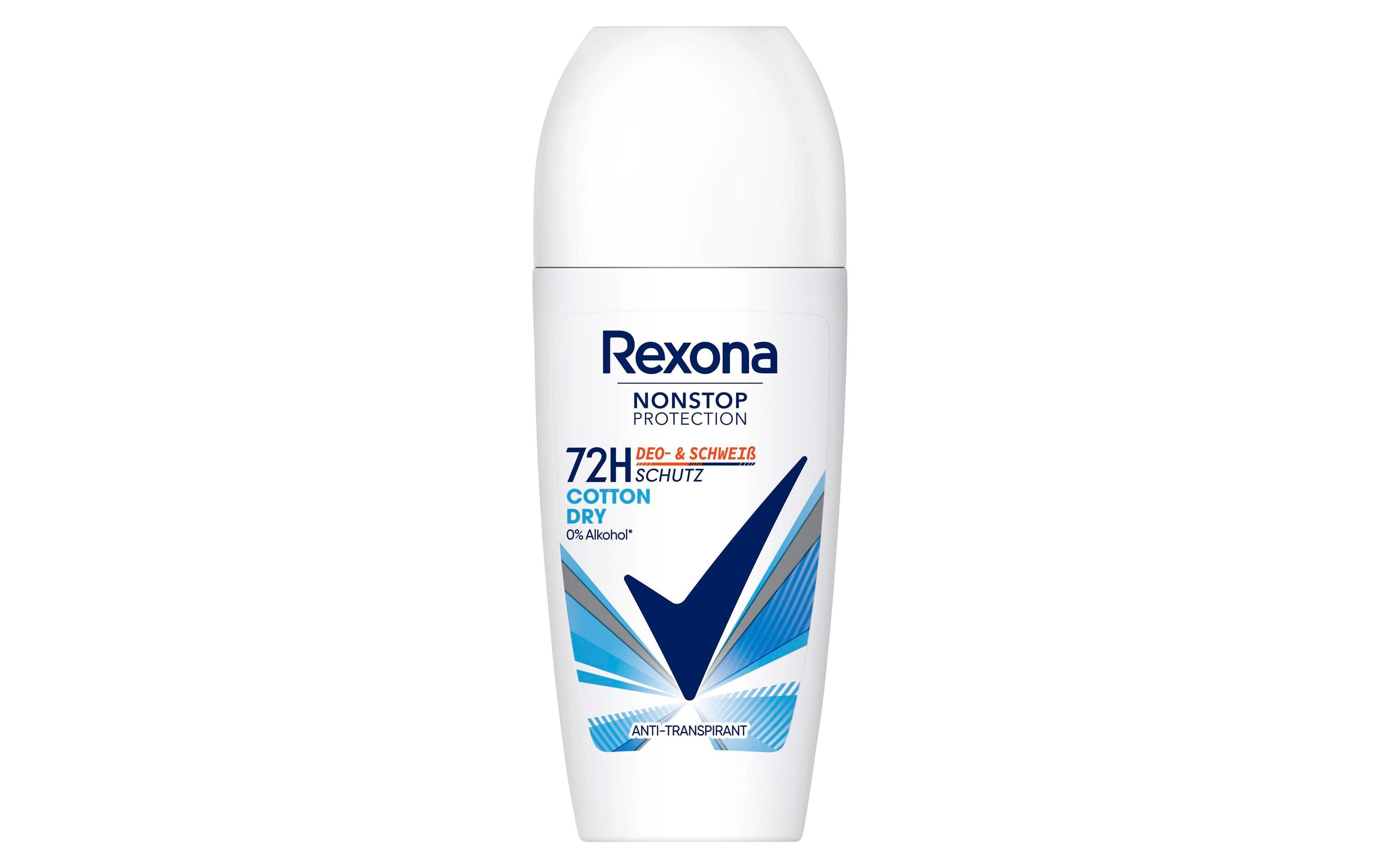 Deo Roll-on Nonstop Protection Cotton Dry 50 mlAnti-Transpirant Roll-on bietet effektiven Schutz vor Schweiss