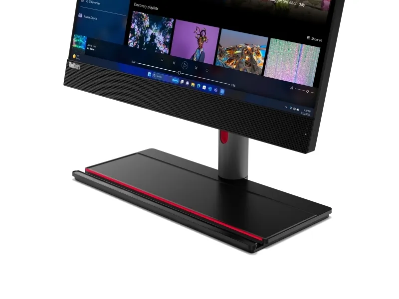Lenovo ThinkCentre M90a Gen 5 12SH - Alt-i-én med Full Function Monitor-stander - Core i5 i5-14400 / op til 4.7 GHz - RAM 8 GB - SSD 512 GB - TCG Opal Encryption 2, NVMe, Performance - DVD-skriver - UHD Graphics 730 - Gigabit Ethernet, IEEE 802.11ax