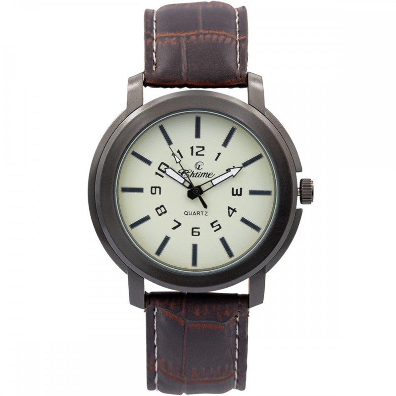 Montre Homme CHTIME bracelet Cuir Marron