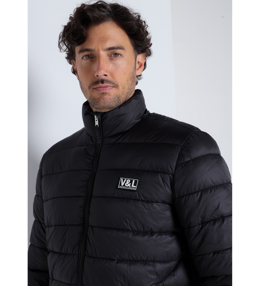 Victorio & Lucchino, Casaco puffer acolchoado preto V&L