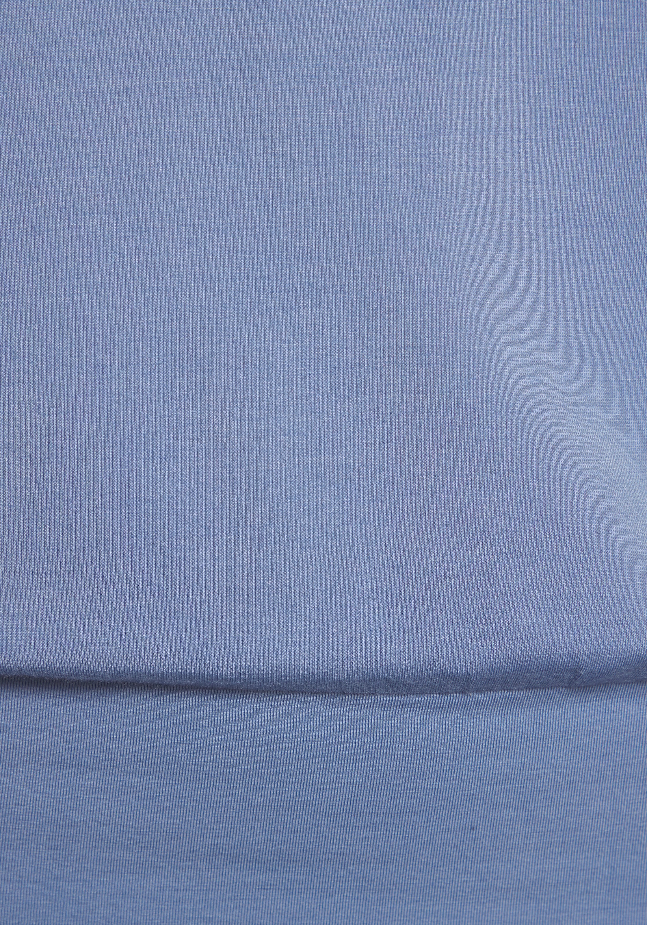 LASCANA Rundhalsshirt »mit variabler Ärmellänge« aus weichem Viskose-Stretch