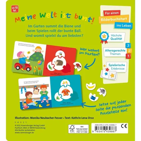 Ravensburger Mein allererstes Puzzle-Spielbuch: Meine Welt